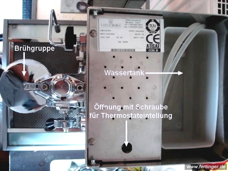 Manueller temperaturregler an der heizung draufsicht flach liegend